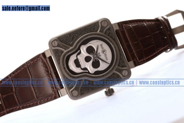 Perfect Replica Bell & Ross BR 01-92 Burning Skull Watch Steel BR 01-92 - Click Image to Close